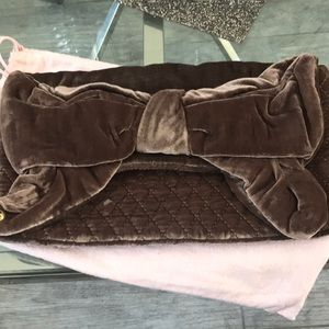 Juicy Couture velvet clutch